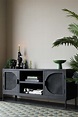 Lifestyle image of the Black Cane TV Stand / Entertainment Unit Tv ...