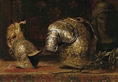 Still Life with Armor Painting | Ernst Klimt Oil Paintings