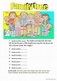 My Family picture description: English ESL worksheets pdf & doc