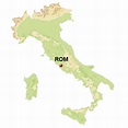 Italien Karte Mit Rom Eingezeichnet - Digitale Landkarten v. ganz ...