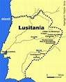 Lusitânia romana e suas principais cidades | Historia de españa, Mapa ...