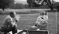 Friends, Ralph Partridge and Saxon Sydney-Turner on the lawn at Ham ...