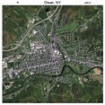 Aerial Photography Map of Olean, NY New York