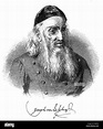 Con autography retrato de Joseph Maria Christoph Freiherr von Lassberg ...