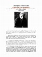 Jacques Derrida | PDF