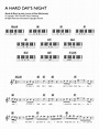 A Hard Day's Night Sheet Music | The Beatles | Piano Chords/Lyrics