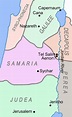 Mapa de Jerusalén, judea, samaria - Mapa de Jerusalén, de judea y ...