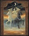 The Chariot Tarot Art 11x14 Fine Art Print Pagan Celtic | Etsy