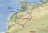mapa de Marruecos