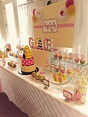 Bumble bee theme baby shower table by Glam Candy Buffets! | Bee baby ...
