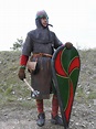 Norman with mace and kite shield. Double click on image to ENLARGE ...