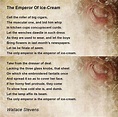 The Emperor Of Ice-Cream by Wallace Stevens - The Emperor Of Ice-Cream Poem