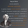 Antoine Lavoisier - Blog da Ciência | Elementos quimicos, Ciencias ...