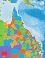 Political Map of Queensland