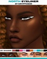 the sims 4 cc — crypticsim: NORTH EYELINER i made this eyeliner on...