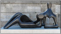Henry Moore "reclining figure" (1951) - Jardin des Tuileries - Paris ...