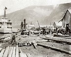 Dawson City, C1897. /Narrival Of A Steamship At The Gold Mining Town Of ...