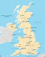 Carte détaillée du Royaume Uni » Vacances - Arts- Guides Voyages
