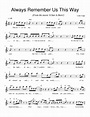 Always Remember Us This Way Sheet music for Piano (Solo) | Musescore.com