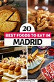 Top 20 Spanish Foods you MUST Try in Madrid | Madrid food guide
