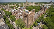 Bird’s-eye view of the historic Yale University campus | New haven ...