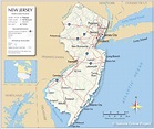 New Jersey Map - States And Cities Maps