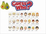 Printable Guess Who Game Template