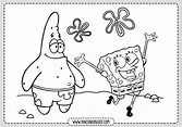 Dibujos de Bob Esponja y Patricio para colorear - Rincon Dibujos