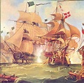 Hayreddin Barbarossa the pirate attacking a Christian ship ...