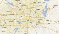 Map Of Dallas Texas And Surrounding Cities - Topographic Map World