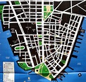 Large detailed tourist map of lower Manhattan. Lower Manhattan large ...