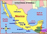 Mexiko auf der Karte - Eine Karte von Mexiko (Mittelamerika - Südamerika)