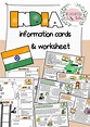 INDIA - information cards & Merkblätter (Landeskunde, Reading ...