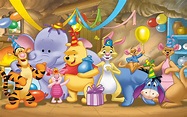 Winnie The Pooh Happy Birthday Celebration Birthday Gifts Desktop Hd ...