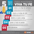 Infografía: 5 tips para mantener viva tu fe | Catholic Link