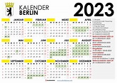 Kalender 2023 Berlin Mit Ferien + Feiertage