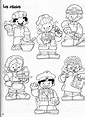 Printable Community Helper Activity Sketch Coloring Page