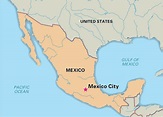 Mexico Map With Countries And Capitals - United States Map