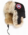 Lyst - Canada Goose Coyote-fur Aviator Hat in Black for Men - Save 17. ...