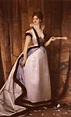 Portrait Of A Woman Painting | Jules Joseph Lefebvre Oil Paintings