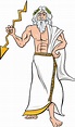 Ilustración de Dios Griego Zeus Ilustración Dibujo Animado y más ...