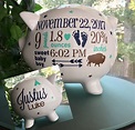 Personalized Piggy Bank for Baby Boy, Arrows Baby, Outdoor Baby ...