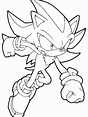 Shadow The Hedgehog Coloring Page ~ Coloring Pages
