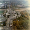 Luftbildaufnahmen der Grenzübergangsstelle Staaken an der Heerstraße ...