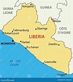 La República De Liberia - Mapa Foto de archivo - Imagen: 38326310