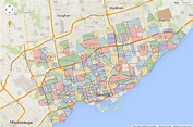 Maps of Toronto Ontario, Canada