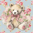 Vintage Teddy Bear Illustration Free Stock Photo - Public Domain Pictures