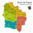 Carte des hauts-de-France - Hauts-de-France carte des villes ...