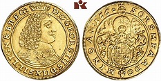 Georg III., 1639-1664. Dukat 1660, Brieg. Fb. 3202; F. u. S. 1838.