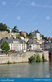 Frankreich Die Malerische Stadt Pontoise in Val D Oise Redaktionelles ...
